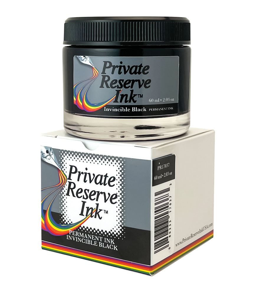 Copy of Private Reserve Inks 60ml Ink Bottle - Invincible Black Permanent Ink - Blesket Canada