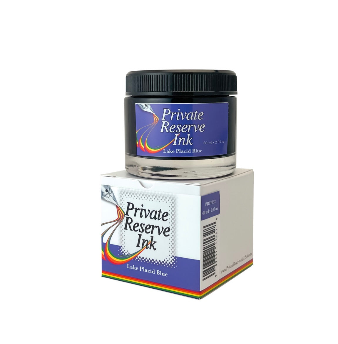 Private Reserve Inks 60ml Ink Bottle - Lake Placid Blue - Blesket Canada