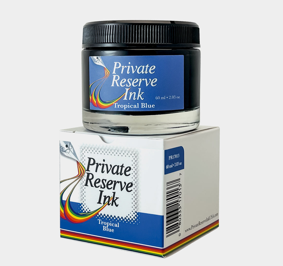 Private Reserve Inks 60ml Ink Bottle - Tropical Blue - Blesket Canada