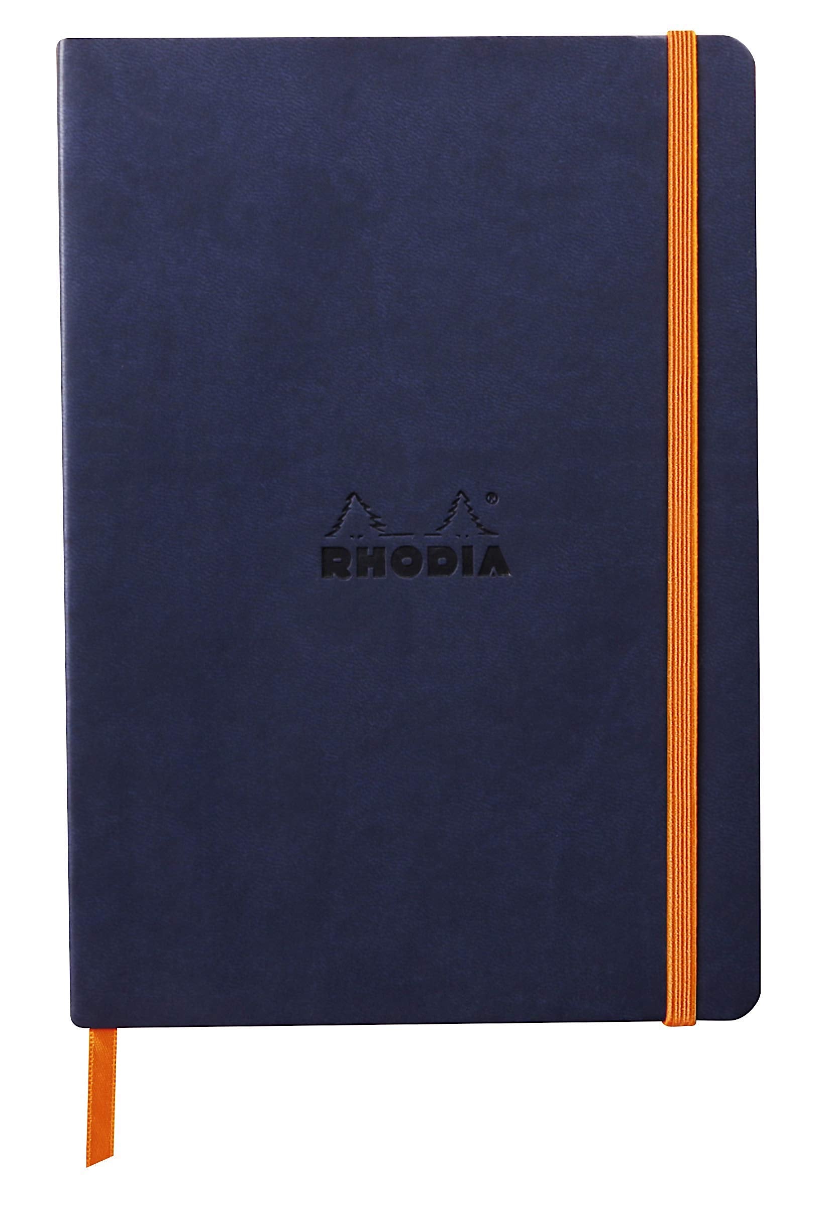 Rhodiarama Soft cover notebook A5 Lined Midnight Blue