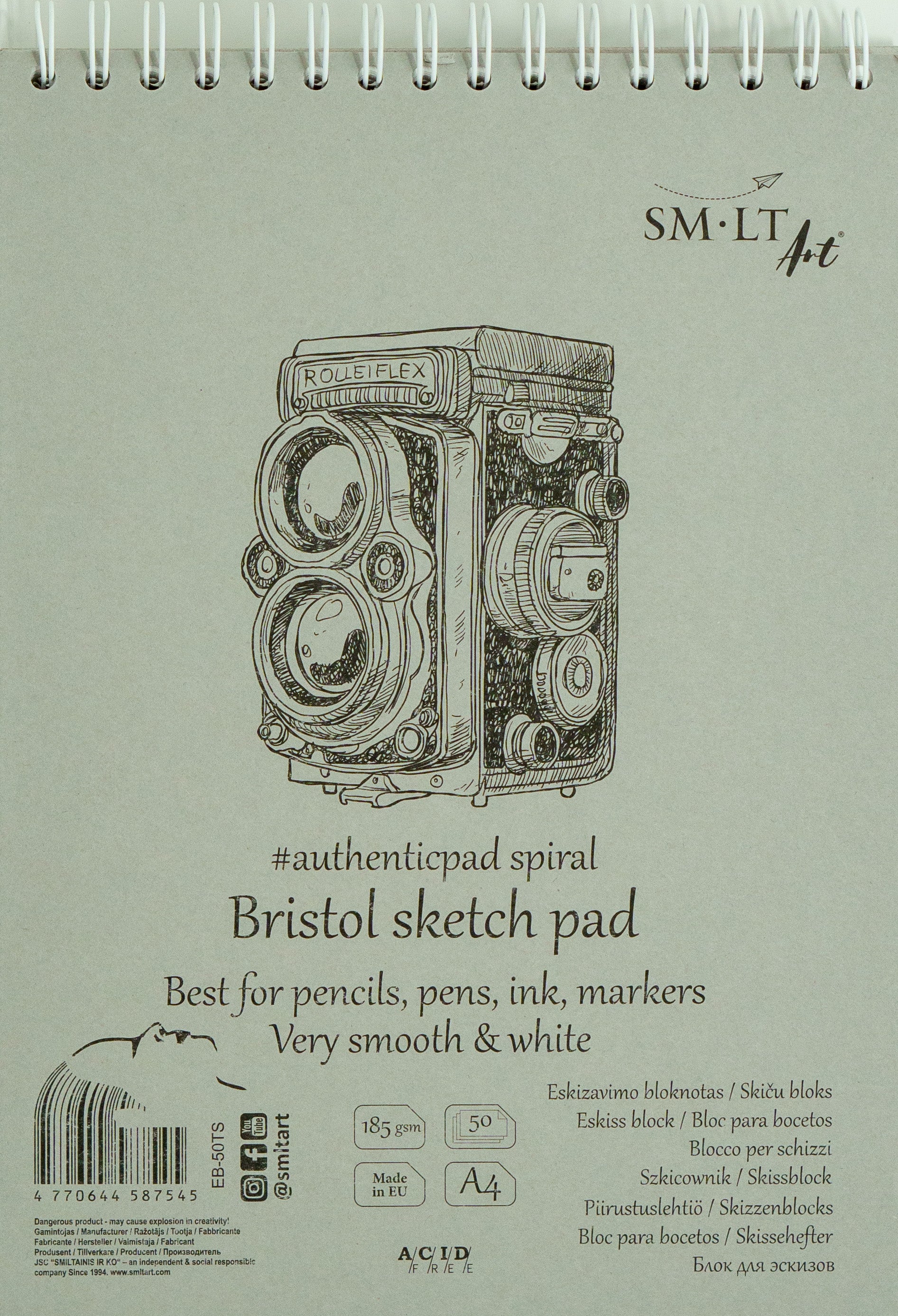 SM-LT Sketch pads Authentic Bristol(A4) - Blesket Canada