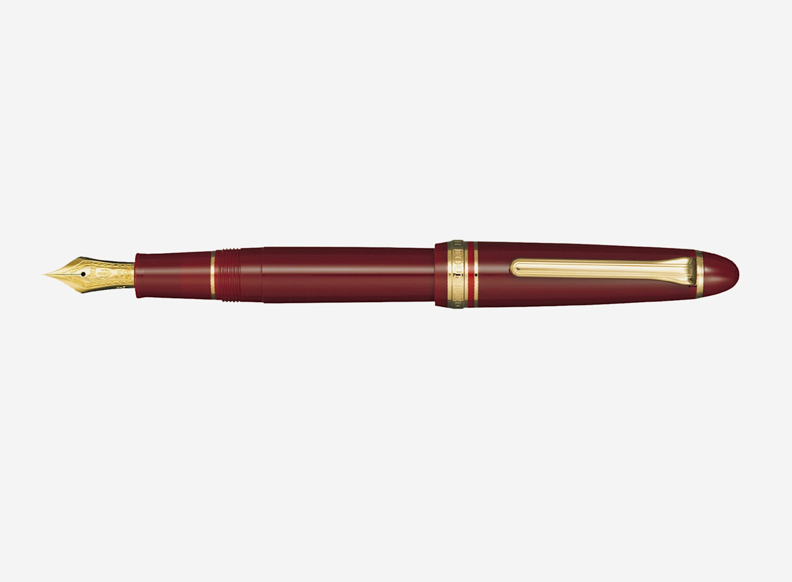 Sailor 1911L Fountain Pen with Gold Trims - Maroon