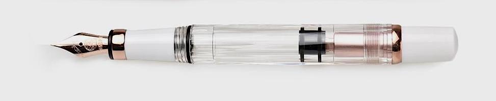 TWSBI Diamond 580 Rose Gold II White Fountain Pen- Blesket Canada