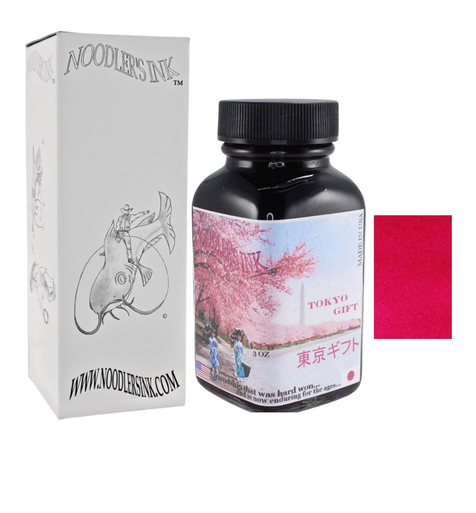 Noodlers Fountain Pen Ink Bottle - Tokyo Gift, Cherry Blossom Pink