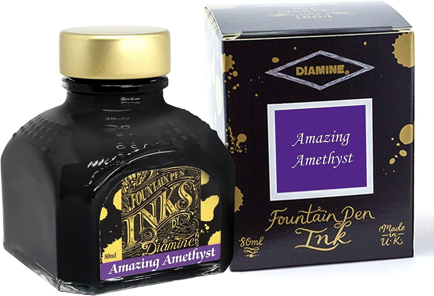 Diamine Fountain pen Inks 80ml - Amazing Amethyst - Blesket Canada