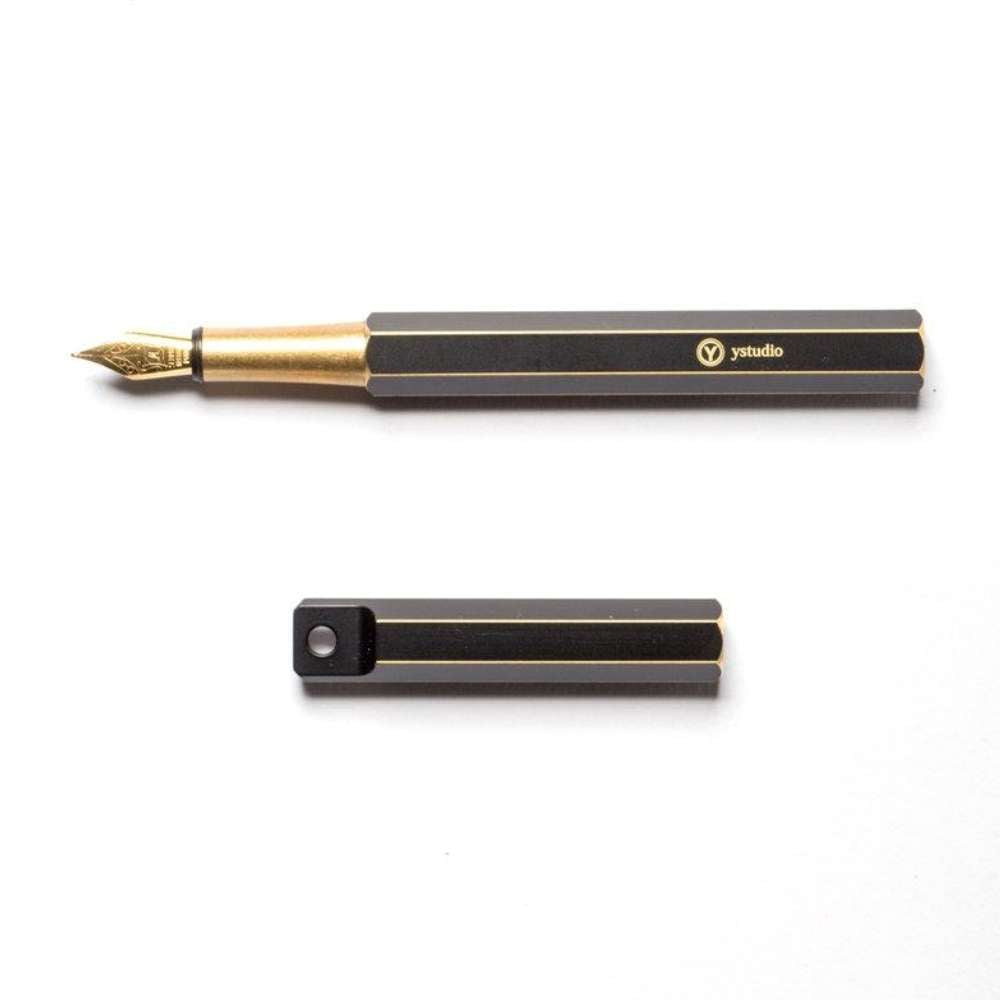 YStudio Classic Revolve Portable Fountain Pen - Black - Blesket Canada