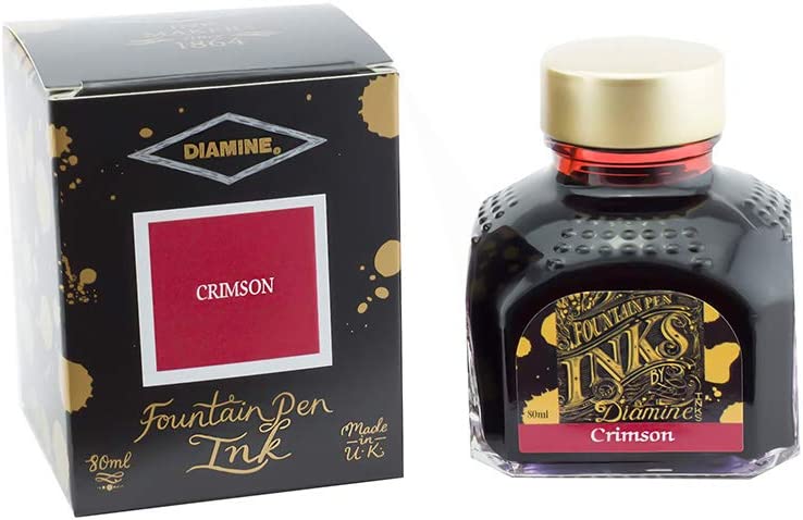 Diamine Fountain pen Inks 80ml - Crimson - Blesket Canada