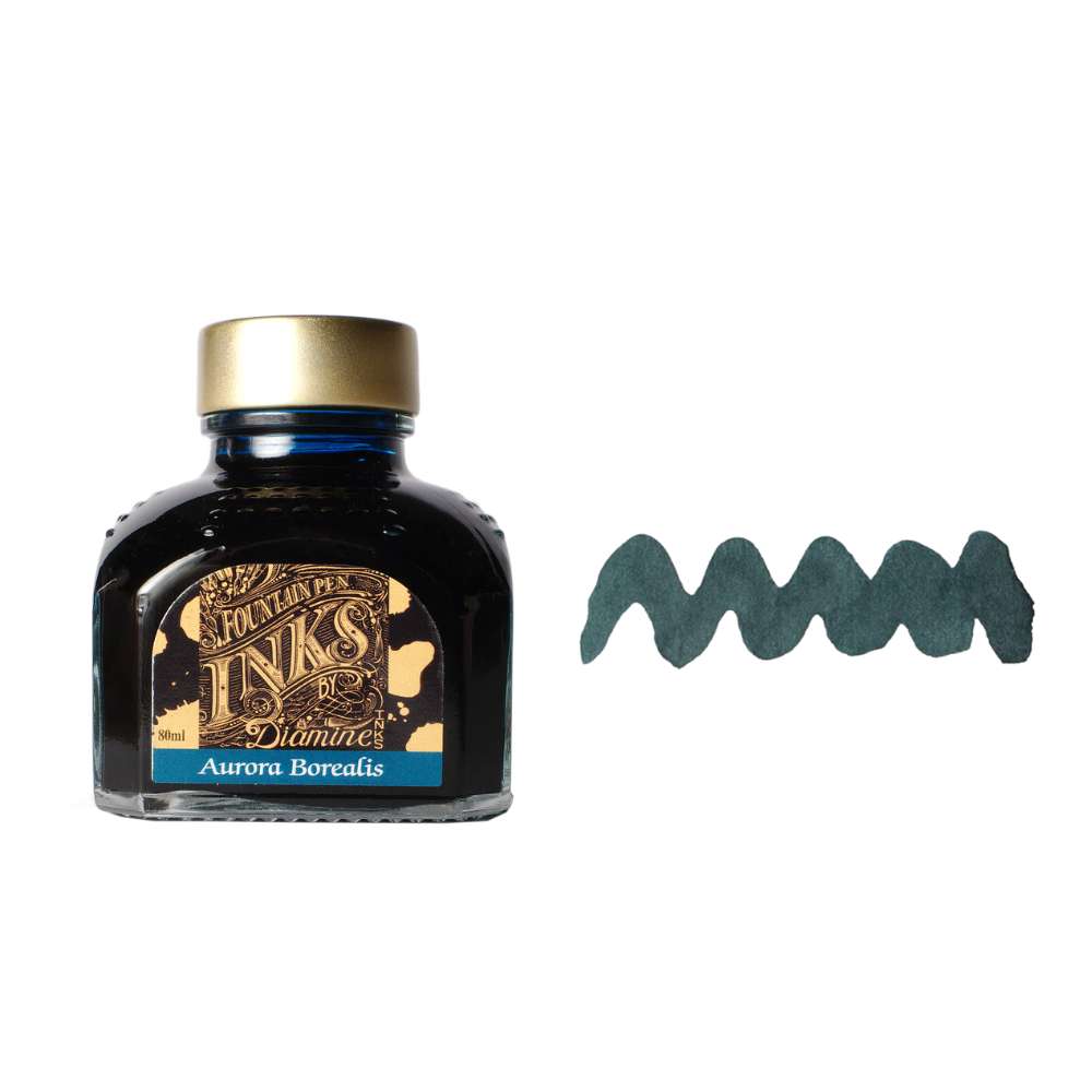 Diamine Inks 80ml Ink Bottle - Aurora Borealis -  Blesket Canada