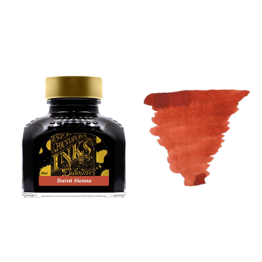 Diamine Inks 80ml Ink Bottle - burnt Sienna - Blesket Canada