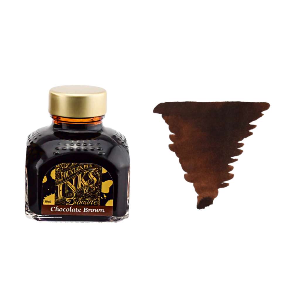 Diamine Inks 80ml Ink Bottle - Chocolate Brown - Blesket Canada