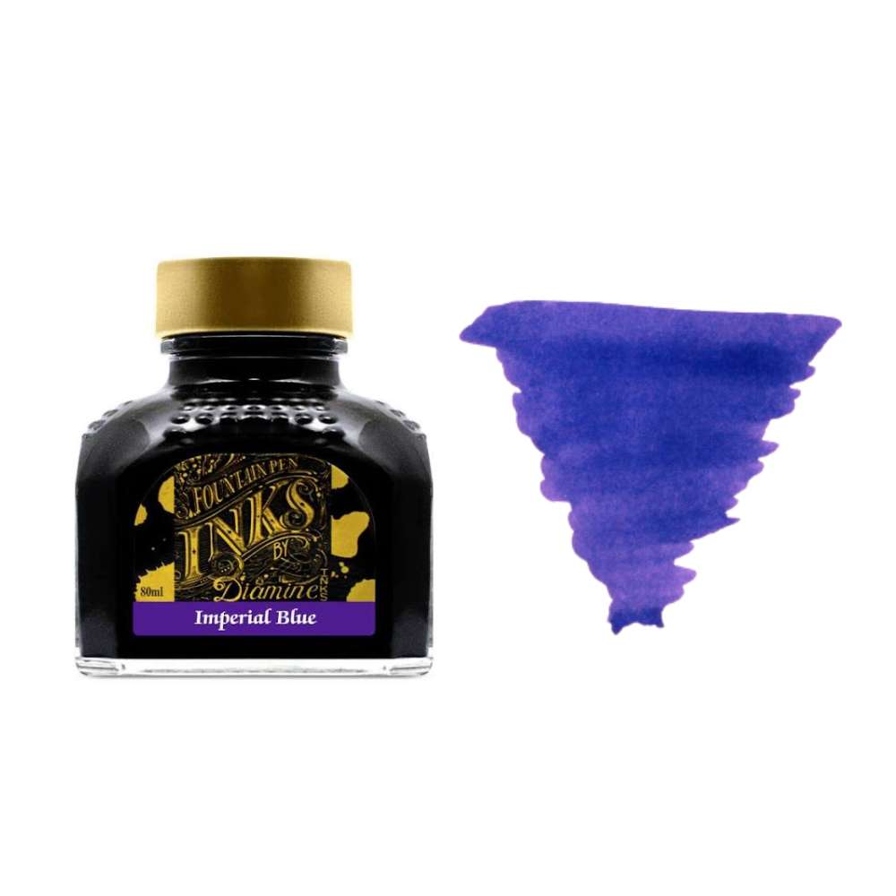 Diamine Inks 80ml Ink Bottle - Imperial Blue - blesket Canada