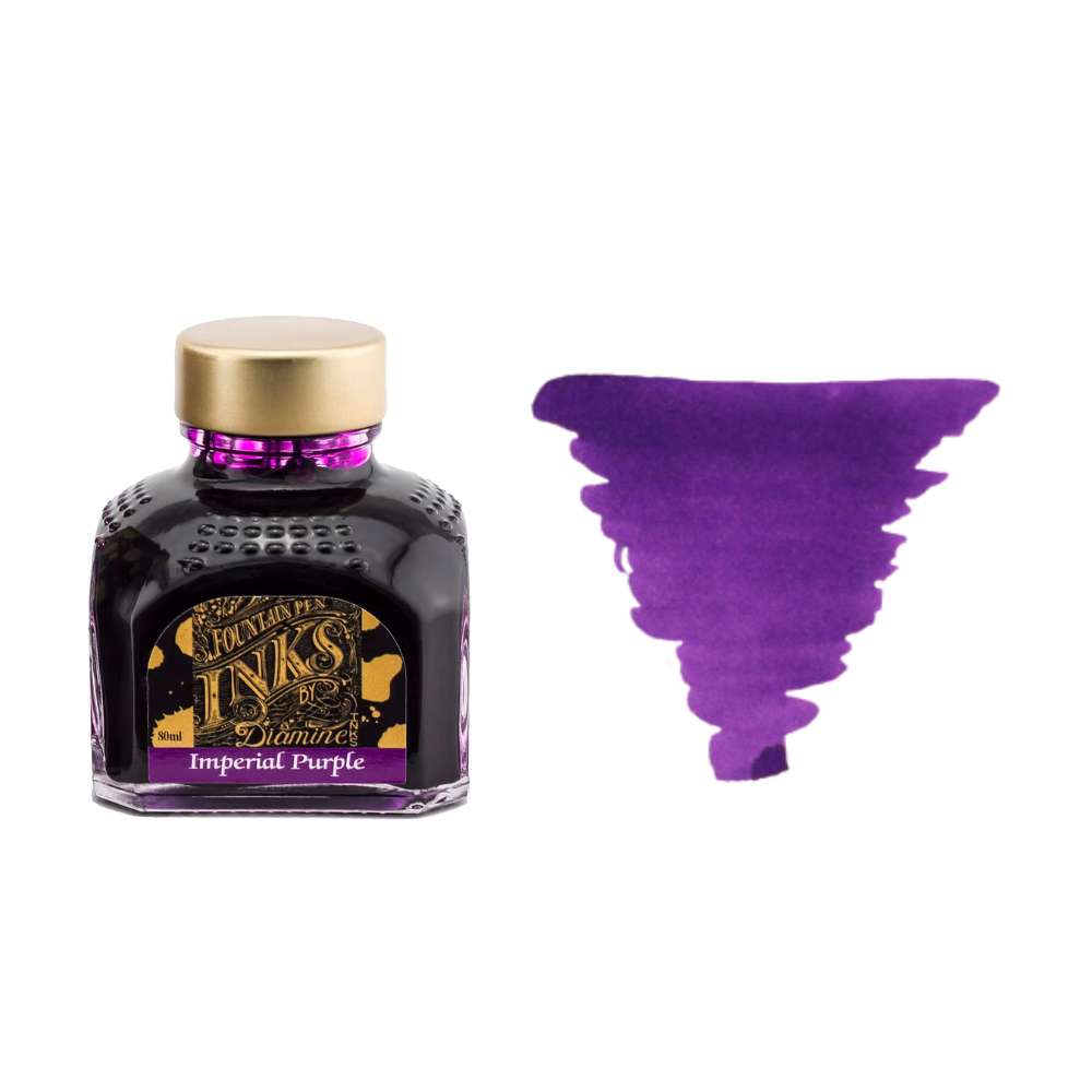 Diamine Inks 80ml Ink Bottle - Imperial Purple - Blesket Canada