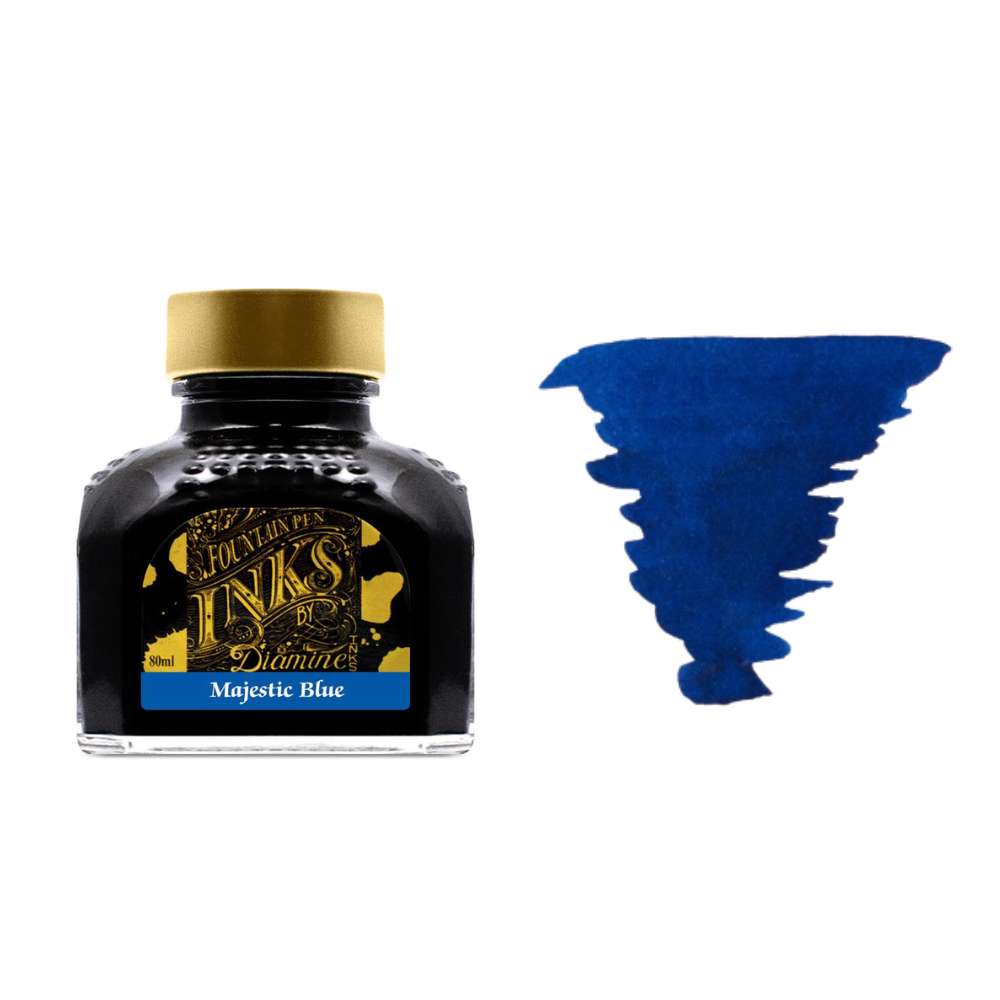 Diamine Inks 80ml Ink Bottle - Majestic Blue - Blesket Canada