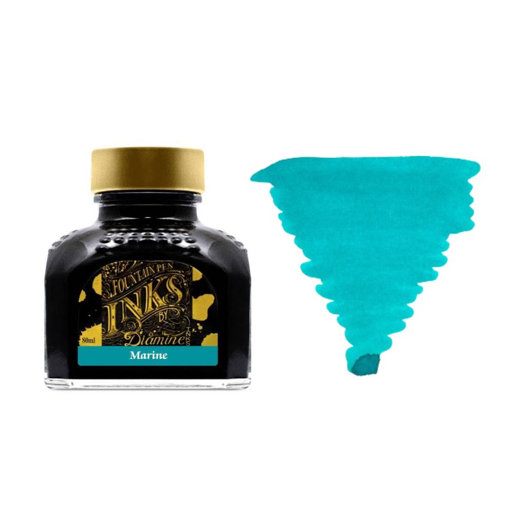 Diamine Inks 80ml Ink Bottle - Marine - Blesket Canada