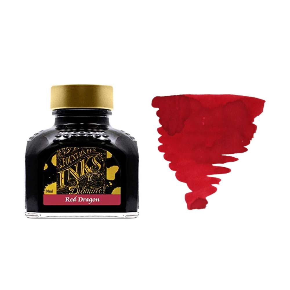 Diamine Inks 80ml Ink Bottle - Red Dragon - Blesket Canada