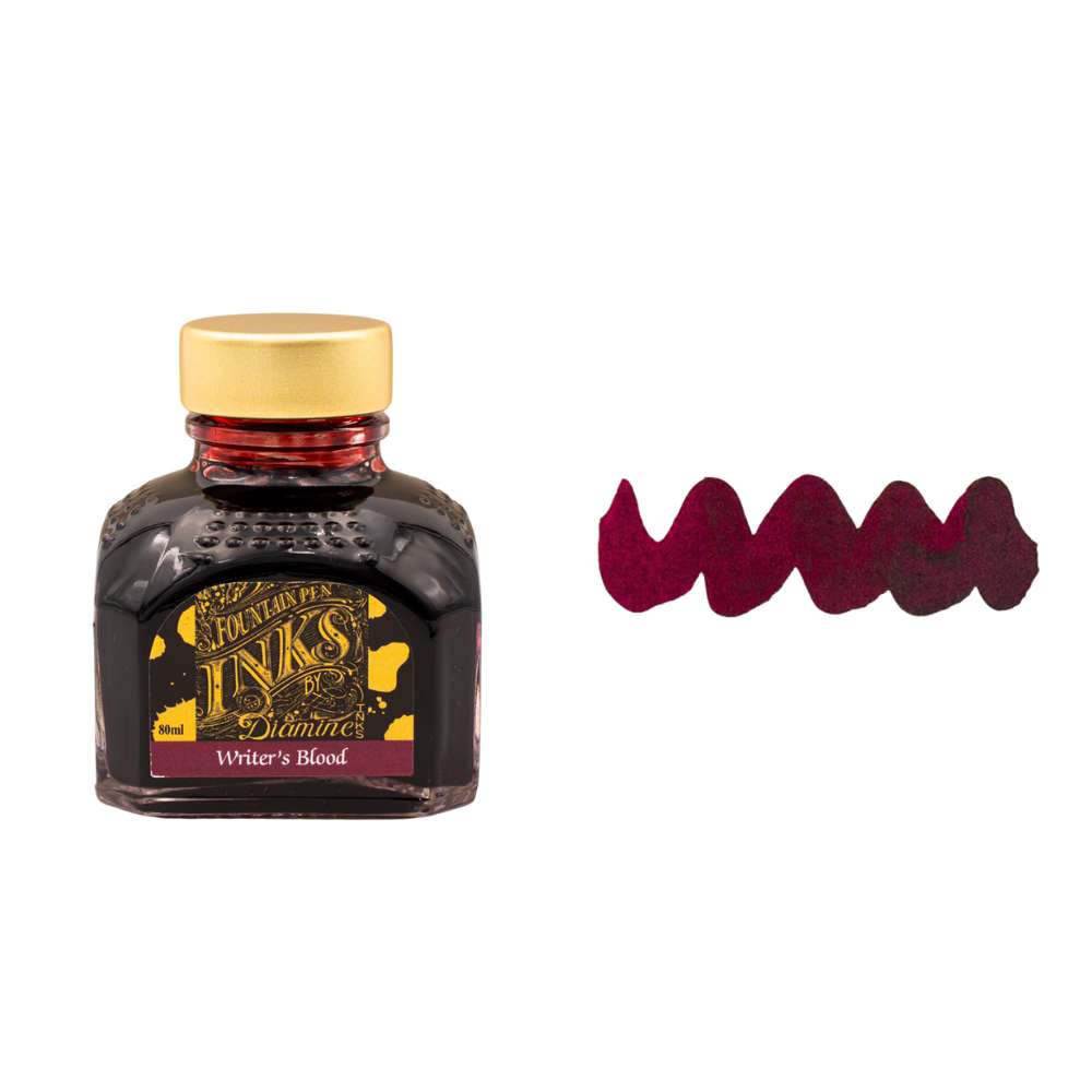 Diamine Inks 80ml Ink Bottle - Writer's Blood - Blesket  Canada