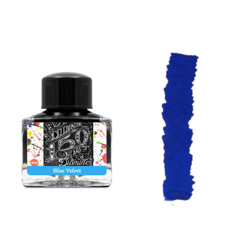 Diamine Inks 40ml Anniversary Edition Ink Bottle - Blue Velvet - Blesket Canada