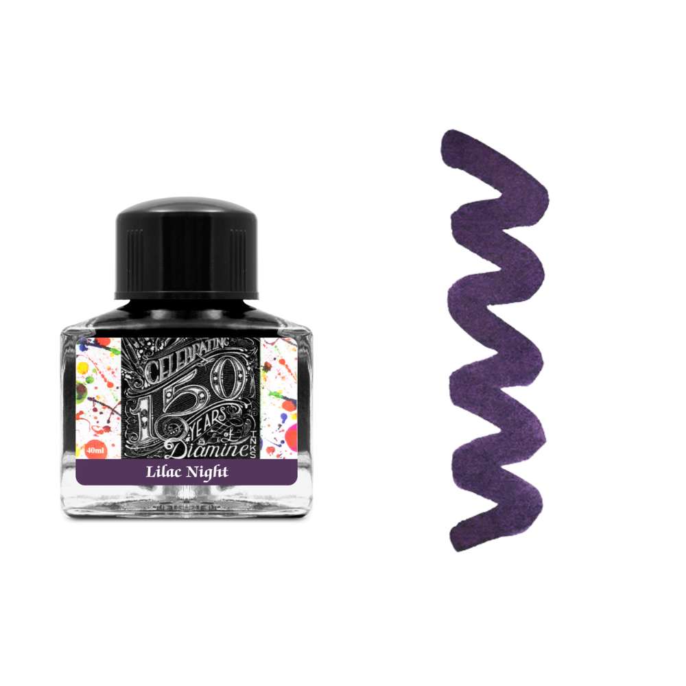 Diamine Inks 40ml Anniversary Edition Ink Bottle - Lilac Night - Blesket Canada
