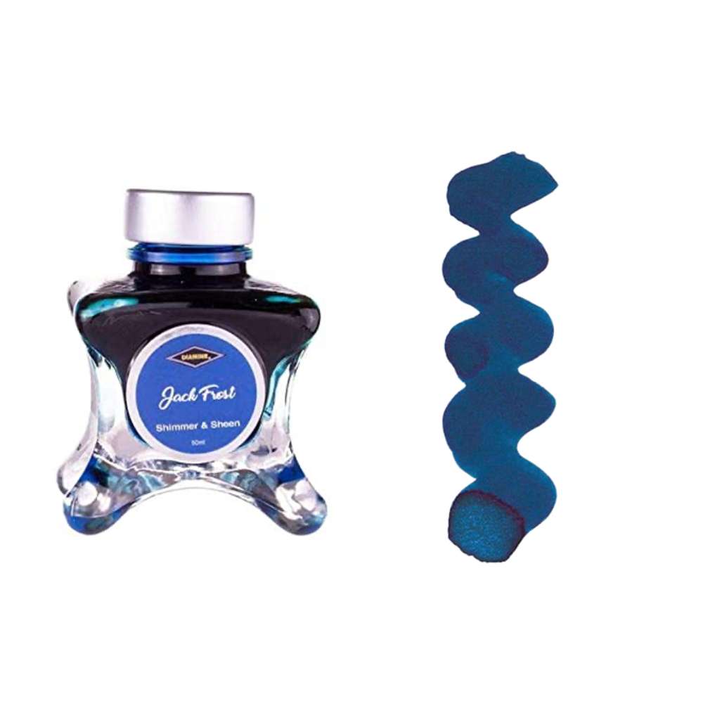 Diamine Inks 50ml Shimmering Ink Bottle - Jack Frost - Blesket Canada