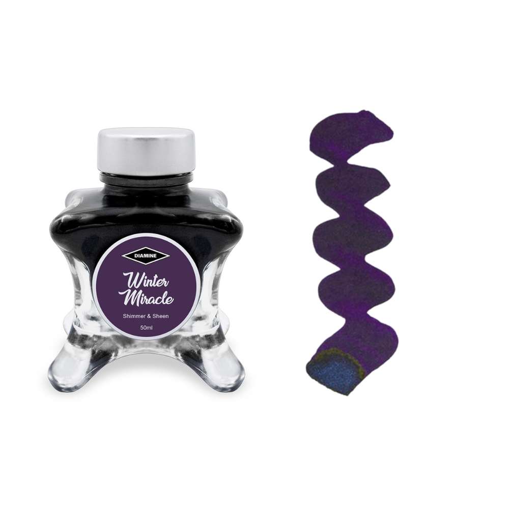 Diamine Inks 50ml Invert (Blue Edition) Ink Bottle - Winter Miracle - Blesket Canada