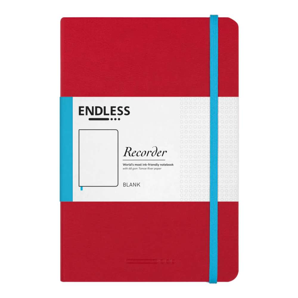 Endless Recorder Tomoe River A5 Notebook Blank - Crimson Sky - Blesket Canada
