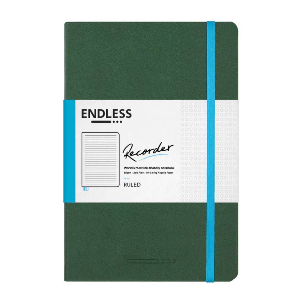 Endless Recorder Regalia A5 Notebook Ruled - Forest Canopy - Blesket Canopy