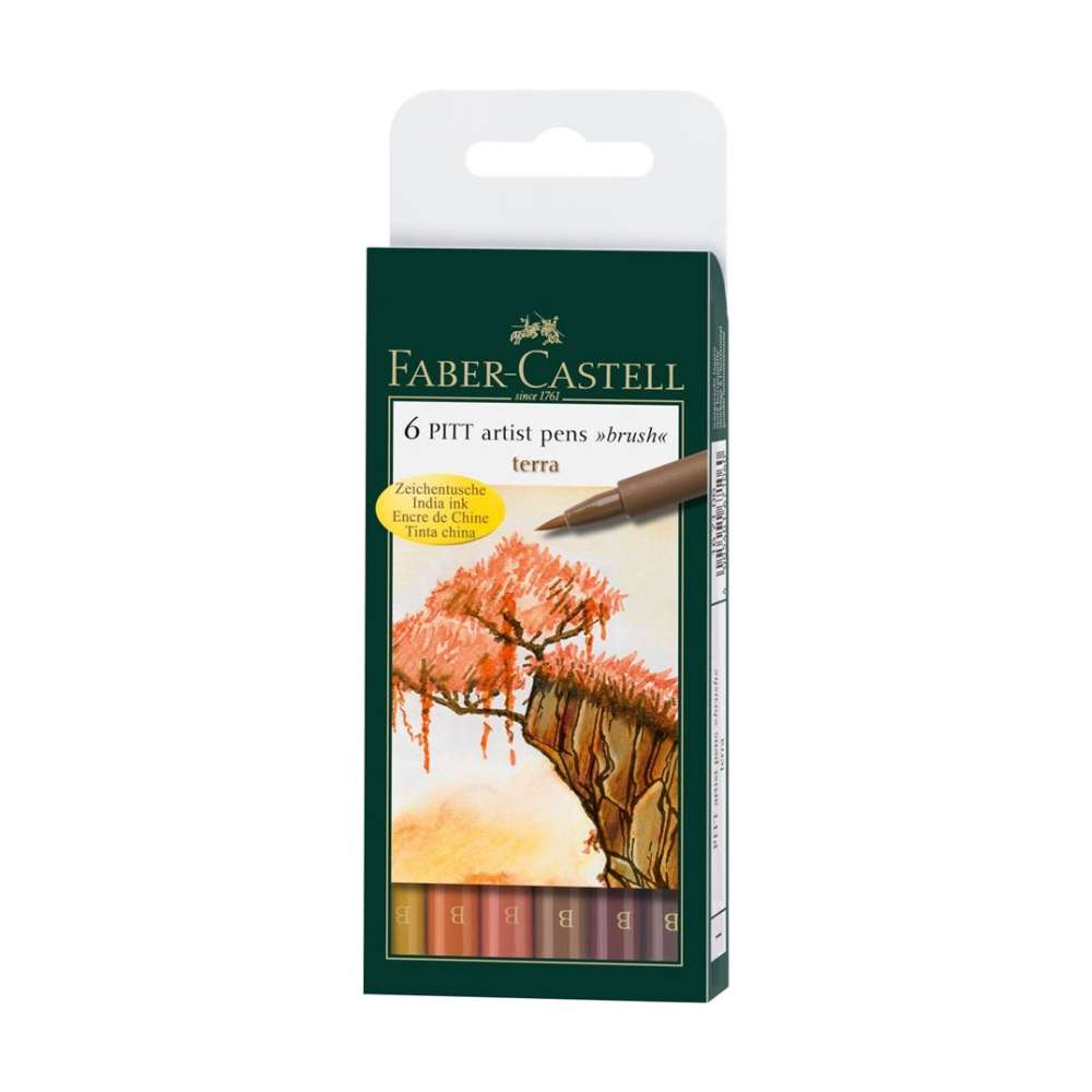 Pitt Artist Pen Set of 6 - Terra - Blesket Canada