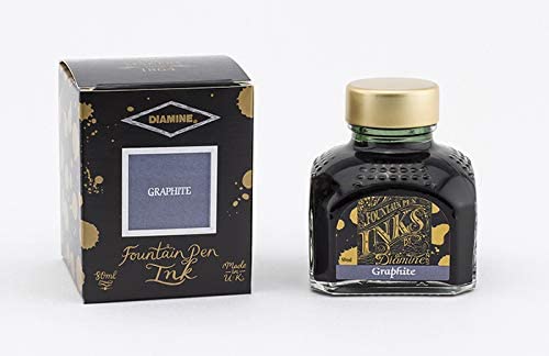 Diamine Fountain pen Inks 80ml - Graphite - Blesket Canada