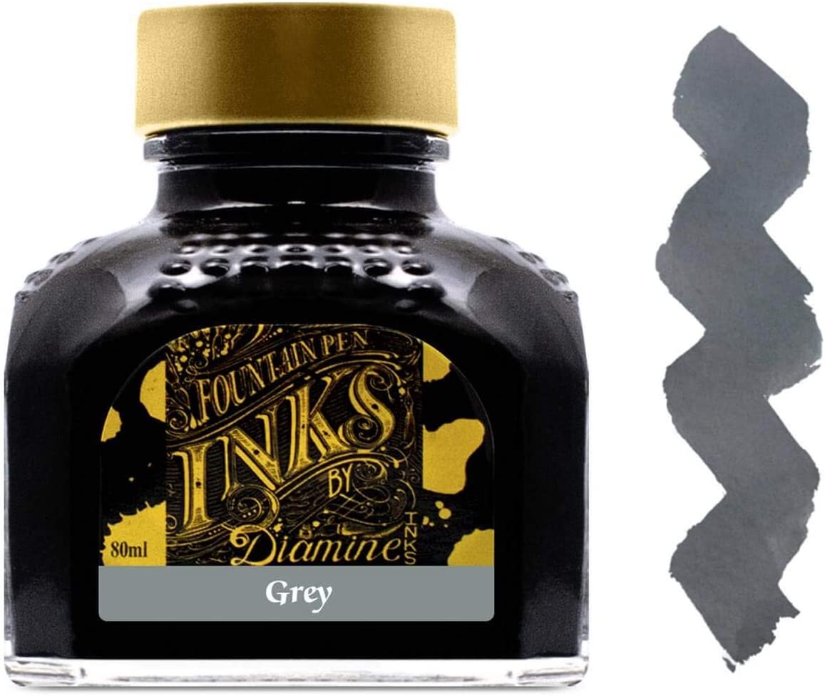 Diamine Fountain pen Inks 80ml - Grey - Blesket Canada