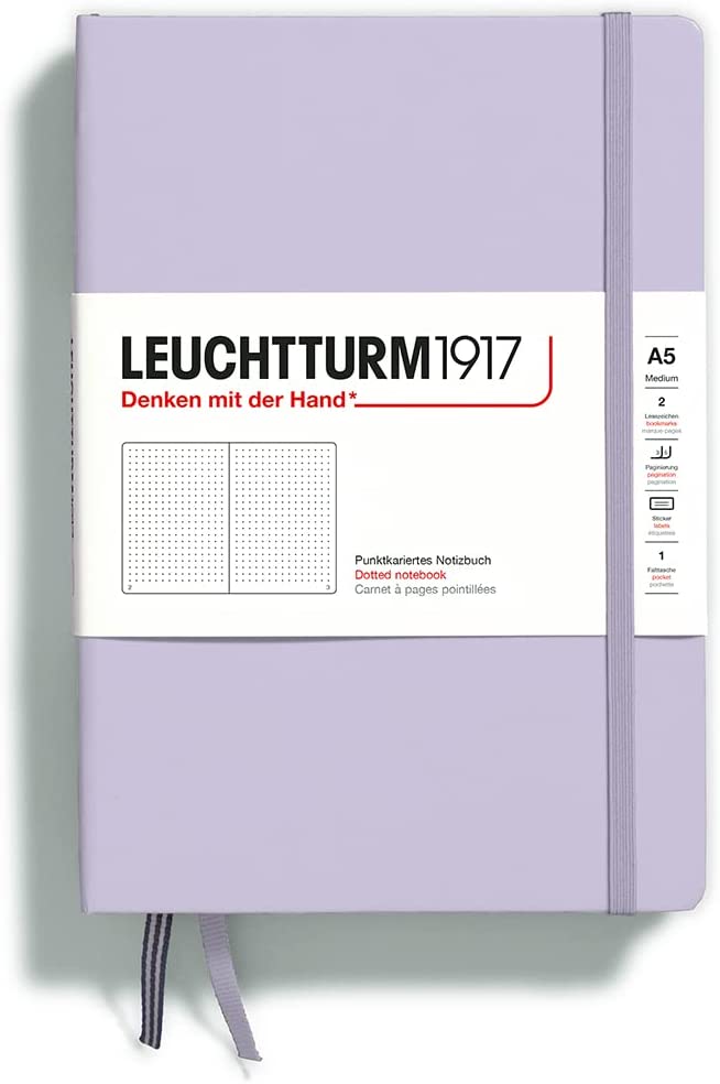 Leuchtturm1917 Lilac, Hardcover, Medium (A5), dotted by Leuchtturm