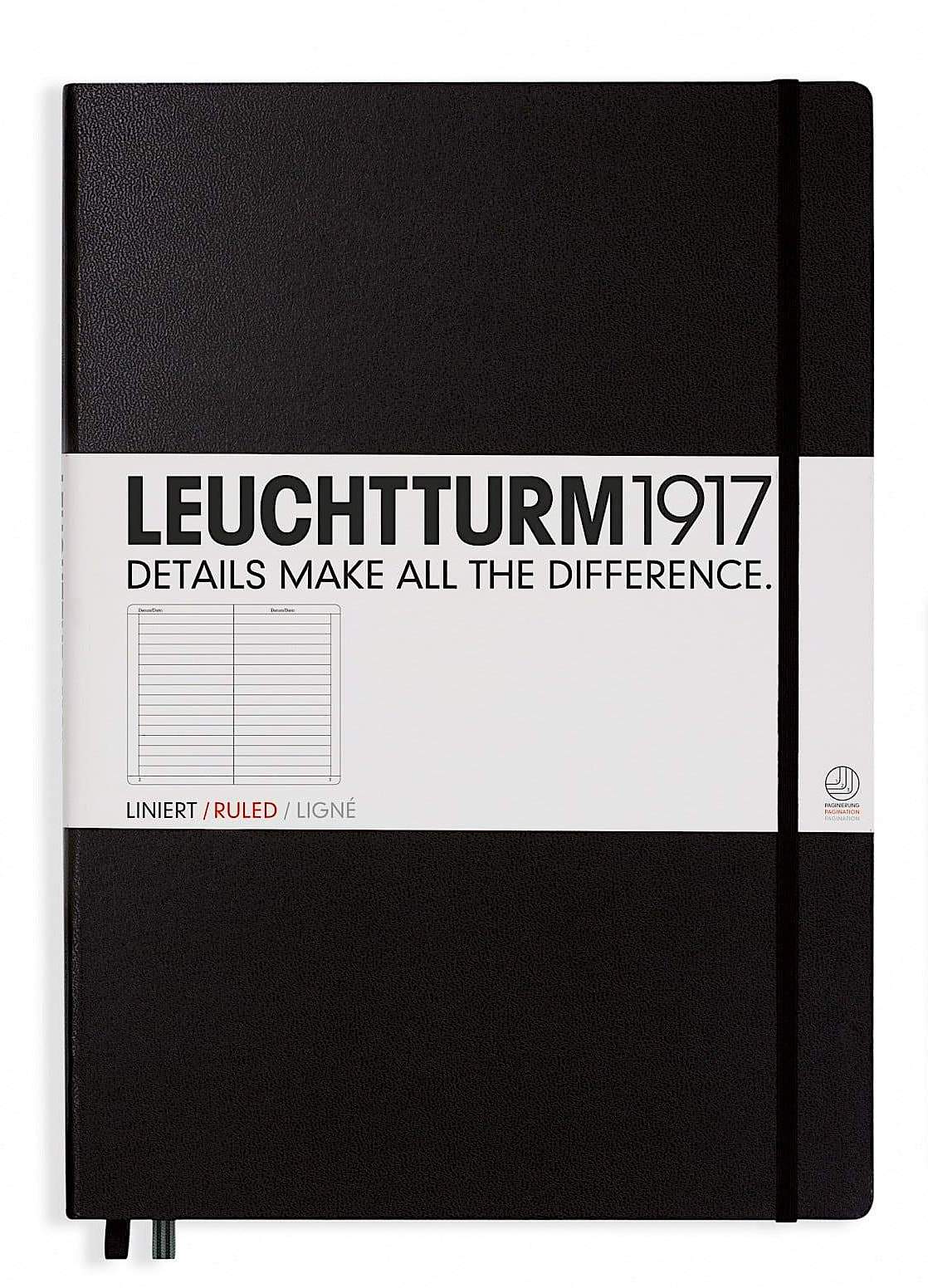 Leuchtturm1917 Master Classic (A4+) Hardcover Notebook - 233 Numbered Pages - Blesket Canada