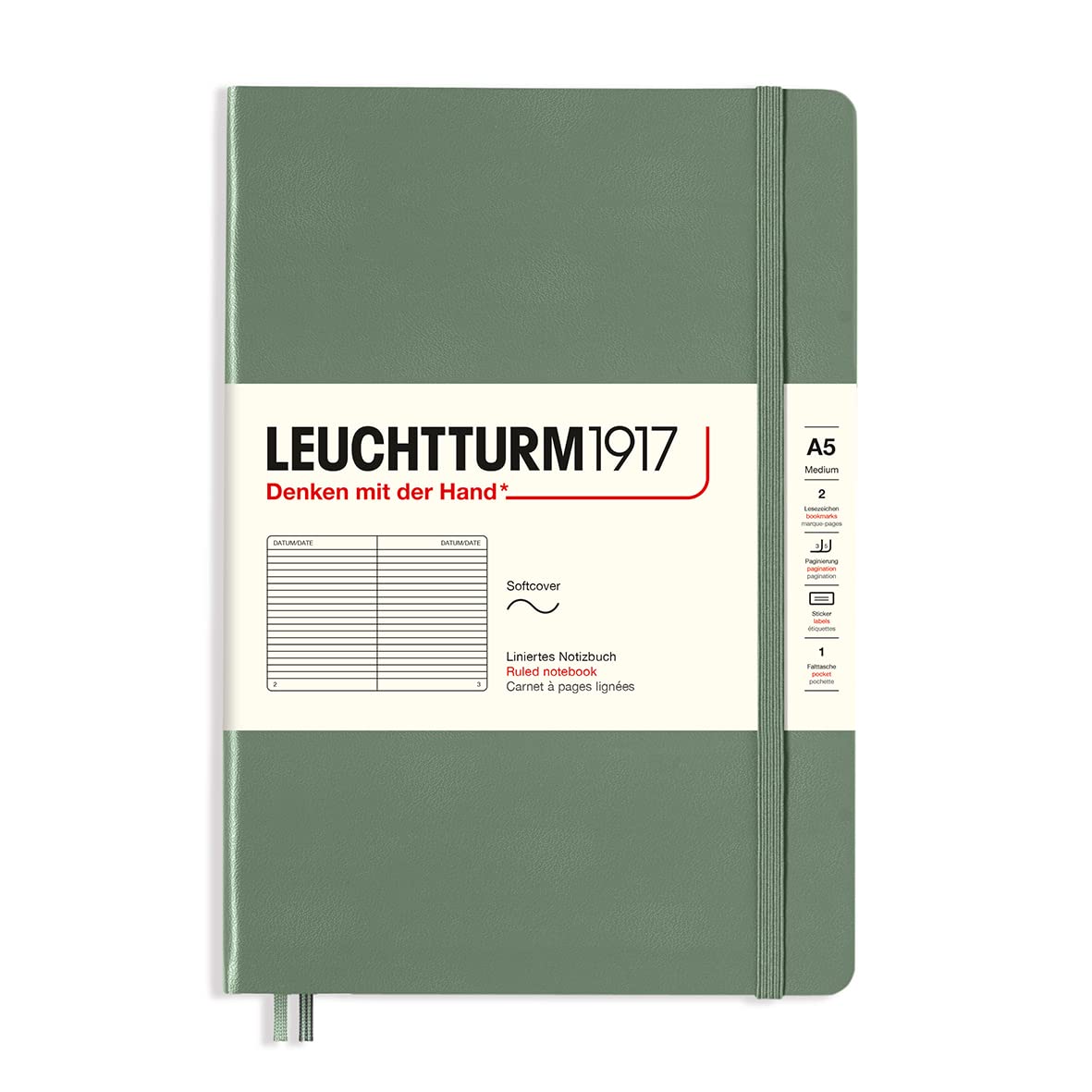 Leuchtturm1917 Softcover Ruled Notebook A5 - Blesket Canada