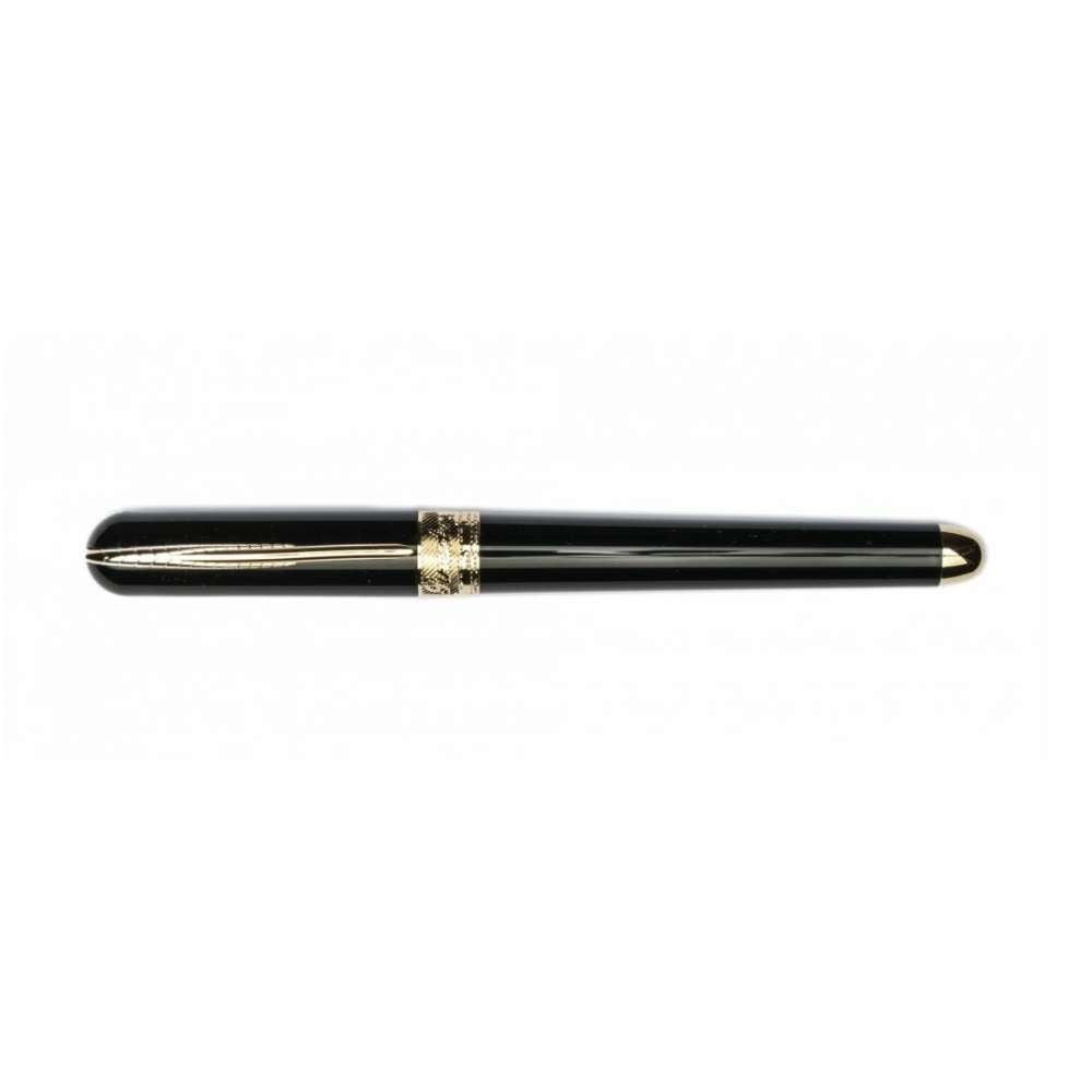 Pineider Avatar UR Deluxe Graphene Black 14kt Rollerball Pen - Blesket Canada