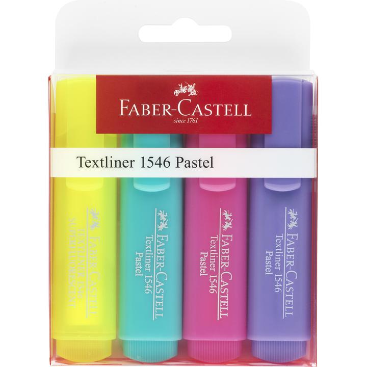 Textliner 46 Superfluorescent + Pastel, Wallet of 4