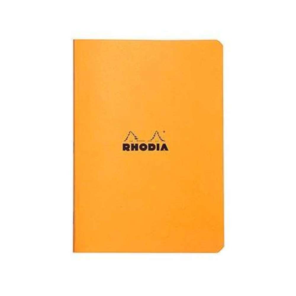 Rhodia Classic Notebook Side Staplebound A5 Lined - Orange - Blesket Canada