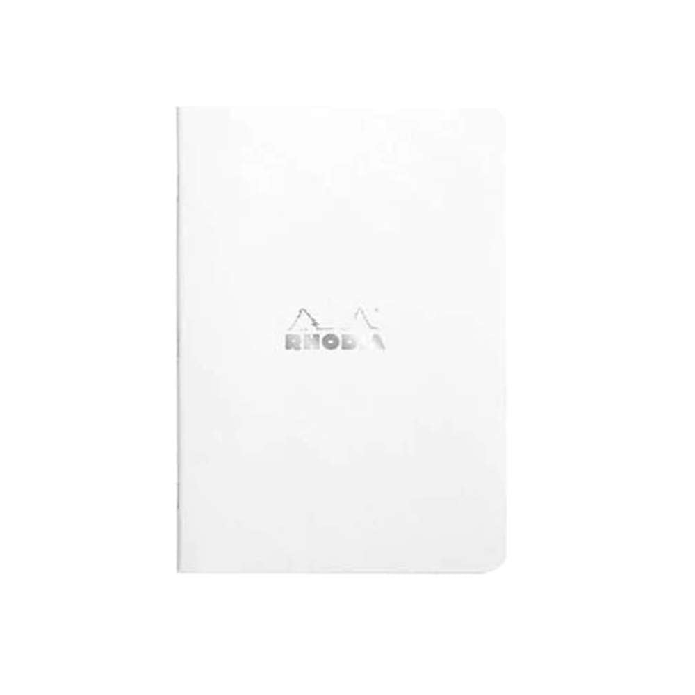 Rhodia Classic Notebook Side Staplebound A5 Lined - White - Blesket Canada