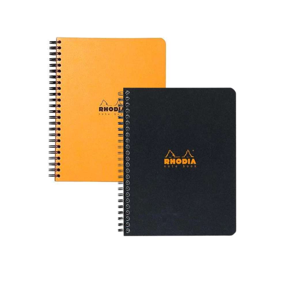 Rhodia softcover notebook A5 elastic closure titanium 117385 lined