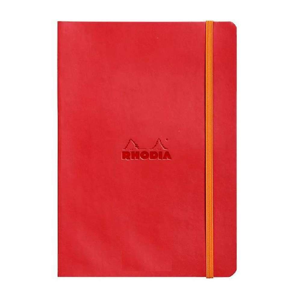 Rhodiarama Softcover Notebook A5 Lined - Poppy - Blesket Canada