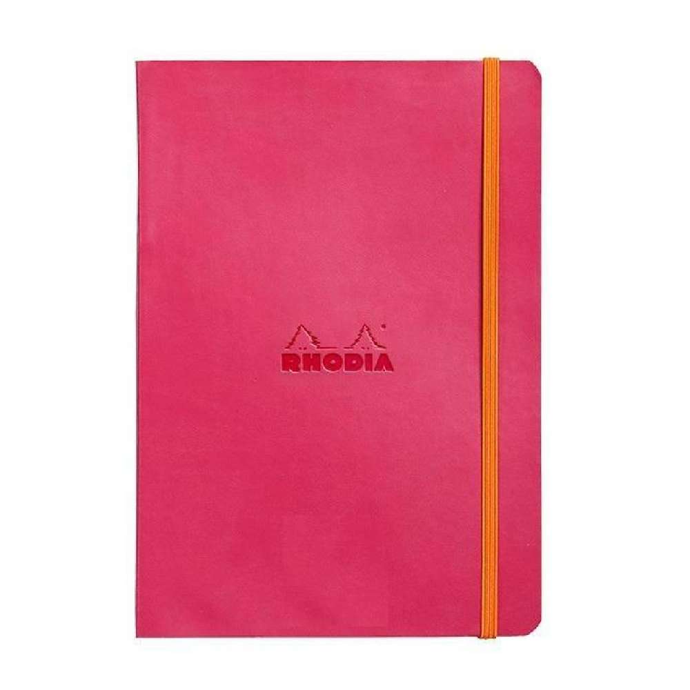 Rhodiarama Softcover Notebook A5 Lined - Raspberry - Blesket Canada
