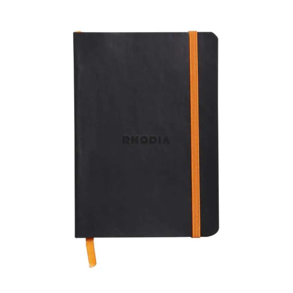 Rhodiarama Softcover Notebook A6 Lined - Black - Blesket Canada