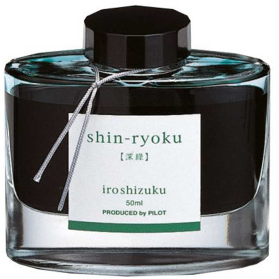 Pilot Iroshizuku Fountain Pen Ink - Dark Green (shin-ryoku / Forest Green) - Blesket Canada