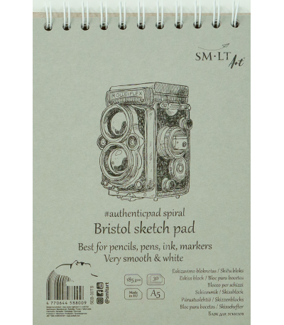 SM-LT Sketch pads Authentic Spiral Bristol A5- Blesket Canada