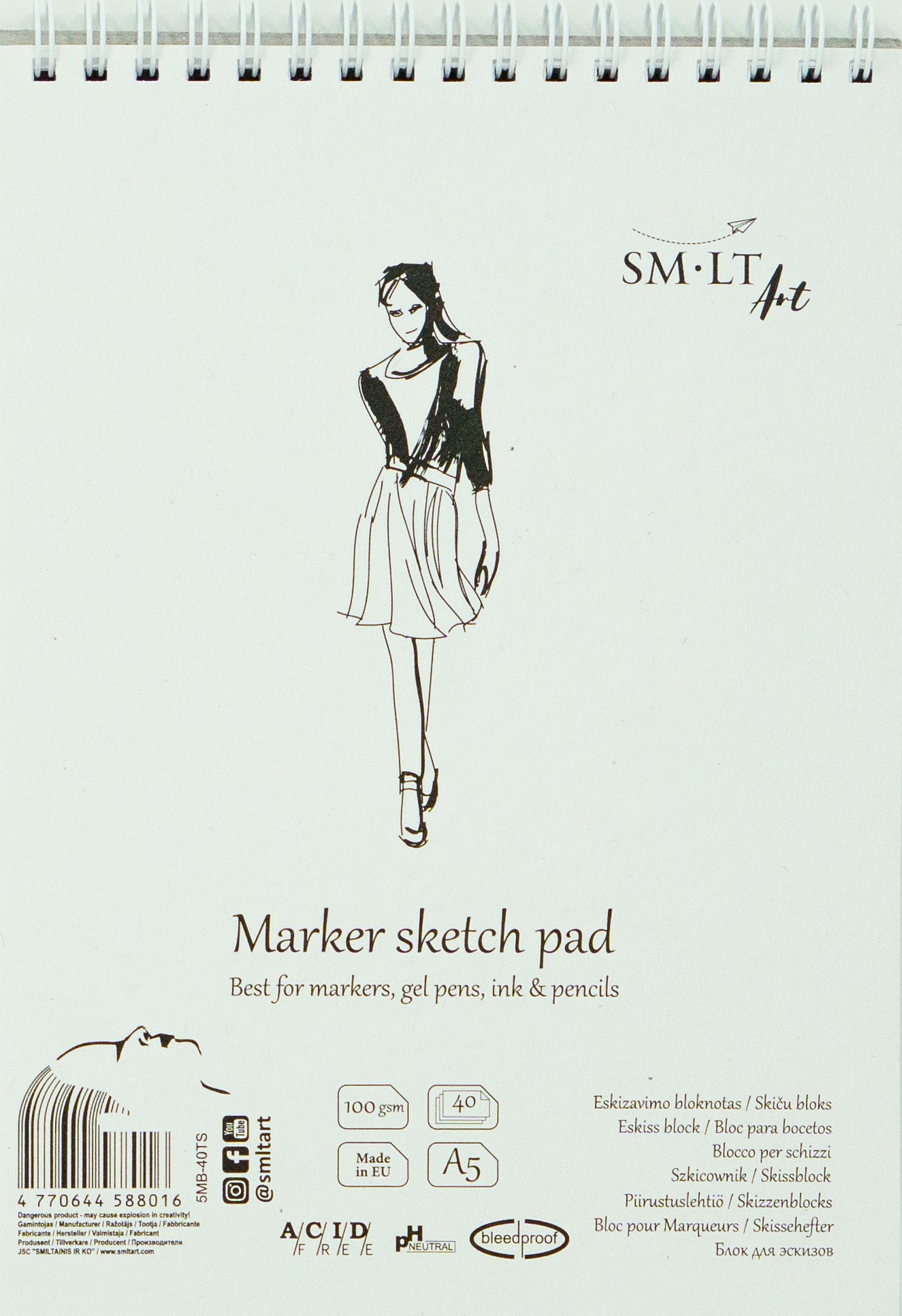 SM-LT Authentic Marker Sketch pad A5 - Blesket Canada