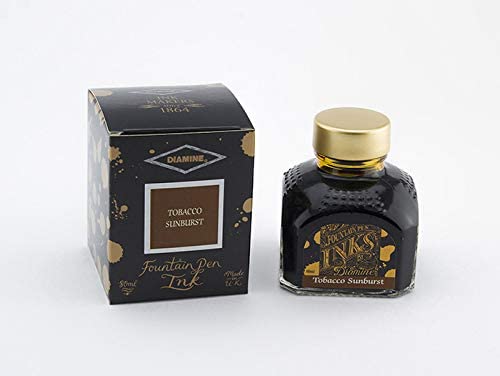 Diamine Fountain pen Inks 80ml - Tobacco Sunburst - Blesket Canada