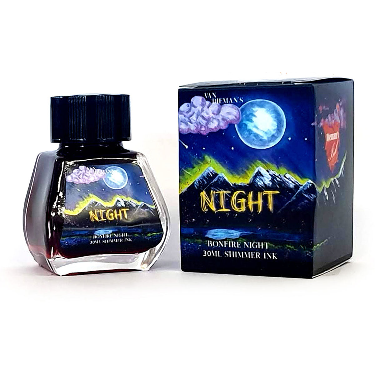 Van Diamen's 30ml Ink Bottle - Bonfire Night (Shimmering) - Blesket Canada