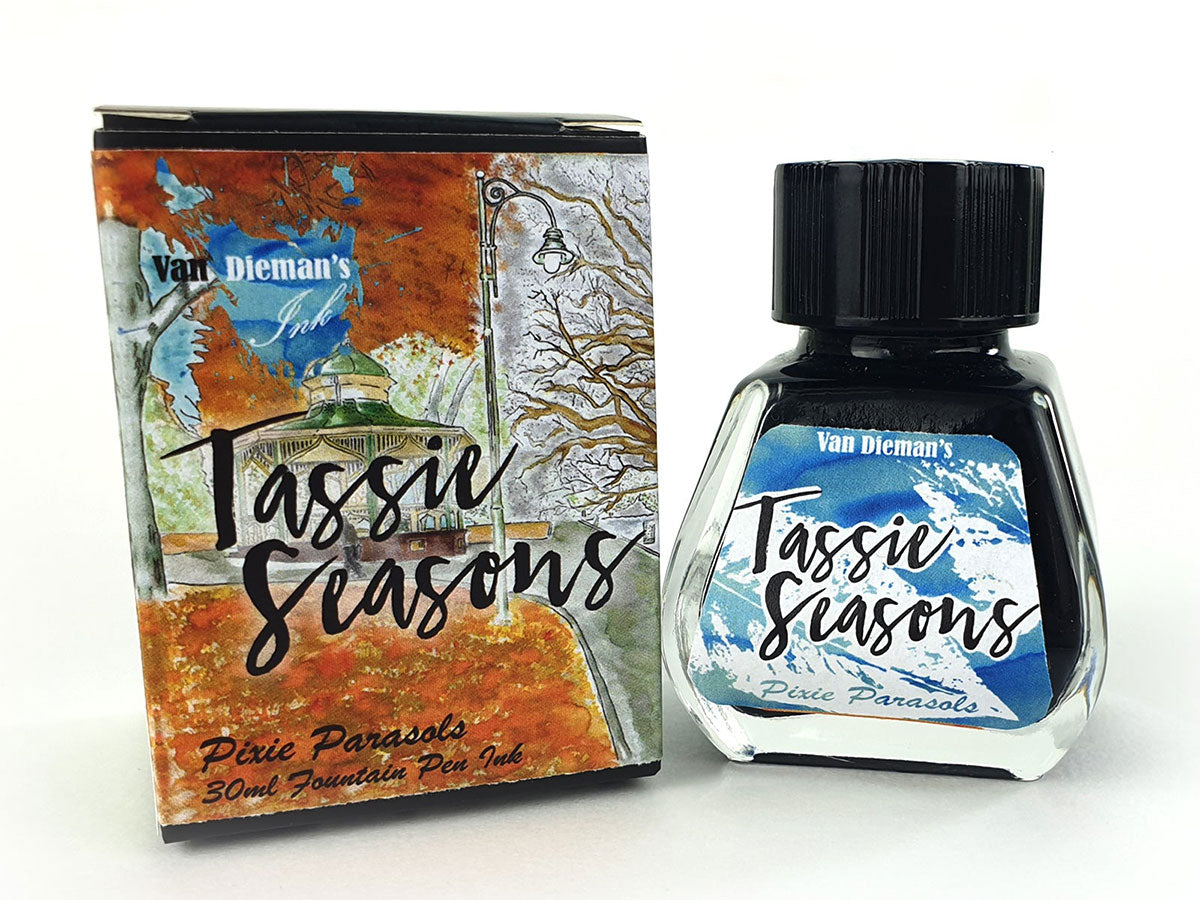 Van Diamen's Tassie Seasons (Autumn) 30ml Ink Bottle - Pixie Parasols - Blesket Canada