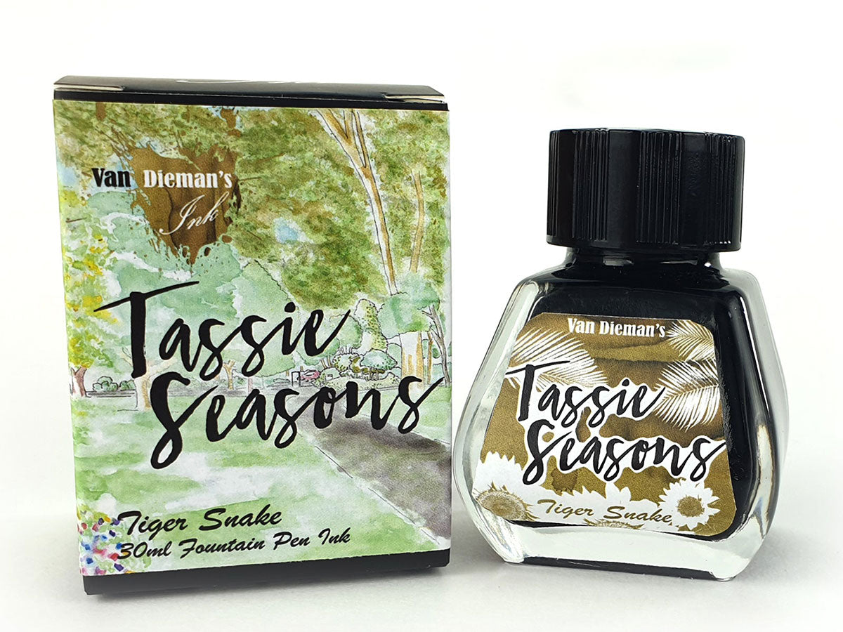 Van Diamen's Tassie Seasons(Summer) 30ml Ink Bottle - Tiger Snake - Blesket Canada
