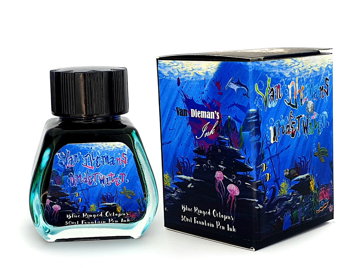 Van Diamen's Underwater 30ml Ink Bottle - Blue Ringed Octopus - Blesket Canada
