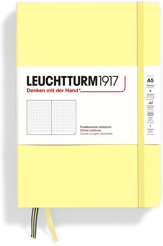 Leuchtturm1917 medium (A5) Hardcover Notebook Dotted - Blesket Canada